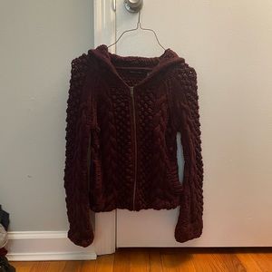 Moda International Zip Up Sweater